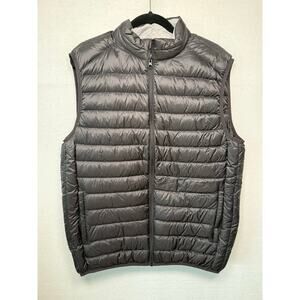 SKYR Men's Duck Down Filled Vest, Black, Large